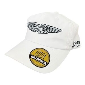 Aston Martin Baseball Cap Hat Adjustable Strap Back Black Racing Car NEW